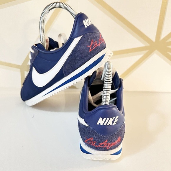 Nike Cortez Los Angeles Dodgers CI9957-400 Blue Sneakers Shoes 4Y Women 5.5 - Picture 2 of 13